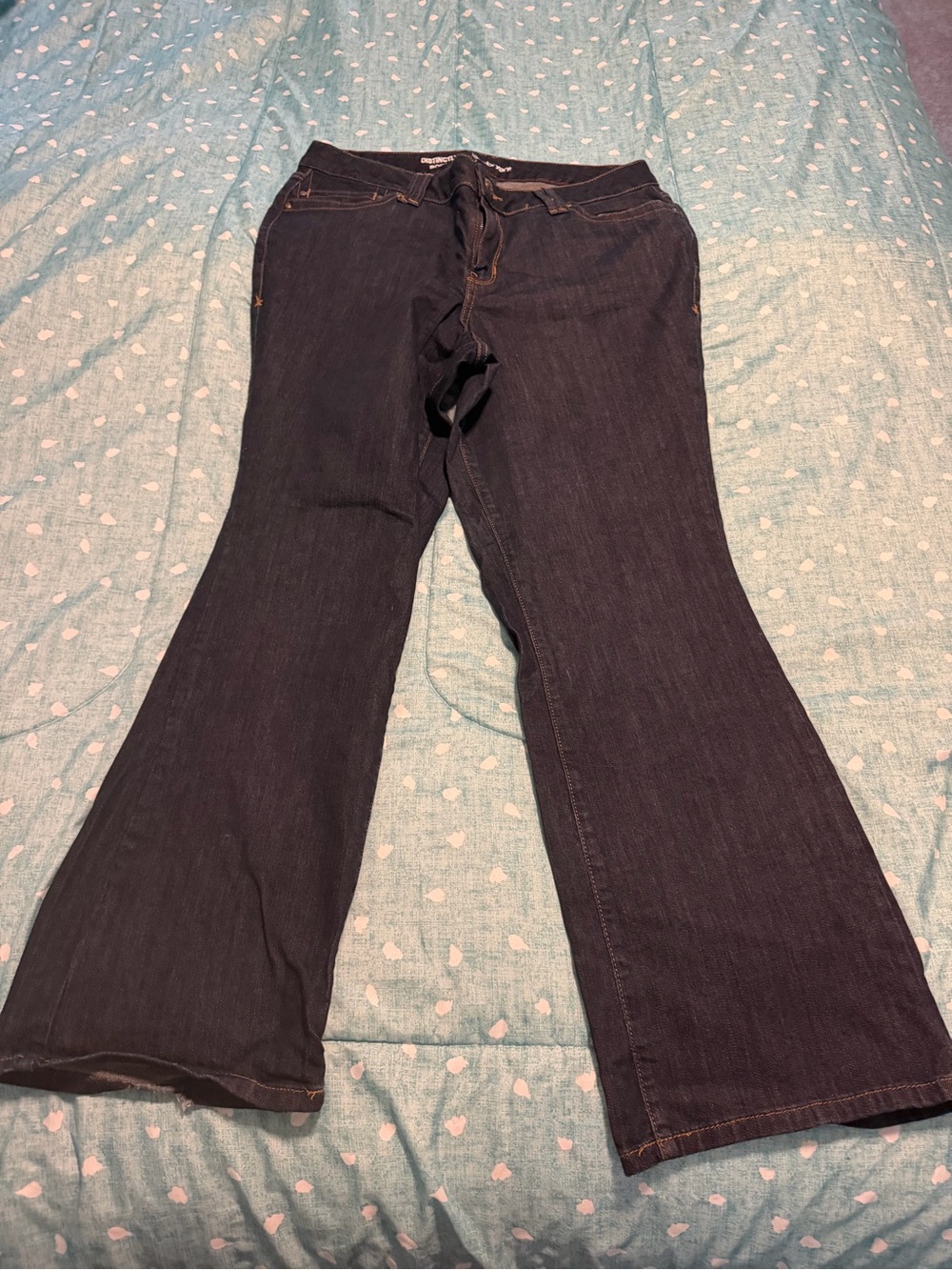 Lane Bryant Sz 16 Dark Blue Boot Cut Flare Jeans